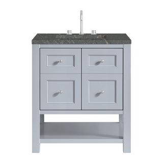 30 Inch Breckenridge Freestanding Vanity in Serenity Blue / Parisien Bleu Top