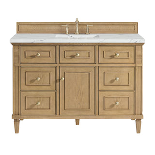 48 Inch Lorelai Freestanding Vanity in Light Natural Oak / Ethereal Noctis Top