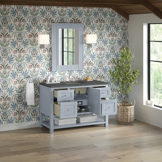 48 Inch Breckenridge Freestanding Vanity in Serenity Blue / Parisien Bleu Top
