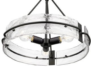 Rezi 20" Wide 3-Light Pendant - Matte Black