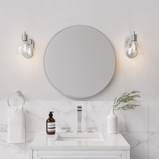 Knightsdale 9.25" High 1-Light Wall Sconce - Chrome