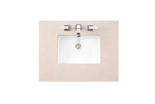30 Inch Brittany Freestanding Vanity in Bright White / Eternal Marfil Top