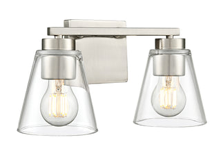 Strayhan 13" 2-Light Vanity - Brushed Nickel