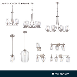 Ashford 1-Light Mini-Pendant - Brushed Nickel