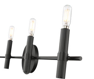 Skyva 6" High 4-Light Vanity - Matte Black