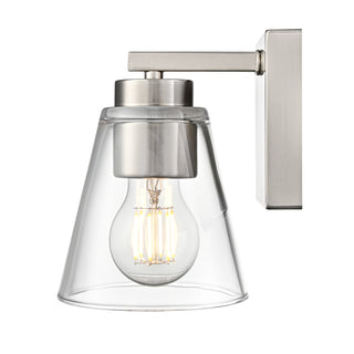 Strayhan 6.75" High 1-Light Wall Sconce - Brushed Nickel