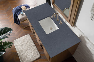 48 Inch Portland Freestanding Vanity in Whitewashed Walnut / Charcoal Soapstone Top