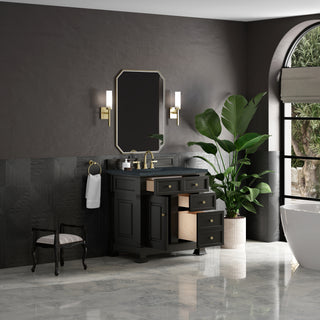 36 Inch Brookfield Freestanding Vanity in Black Onyx / Charcoal Soapstone Top