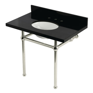 Templeton 36 Inch Console Sink in Polished Nickel