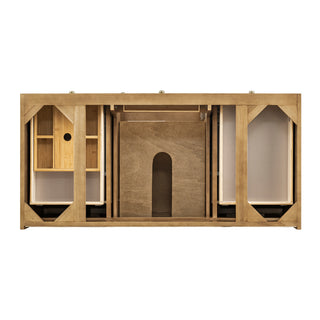 48 Inch Laurent Dual Mount Vanity in Light Natural Oak / White Zeus Top