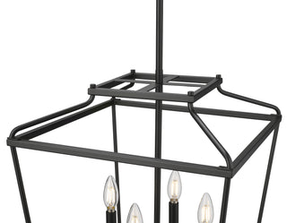 Nellita 16" Wide 4-Light Pendant - Matte Black