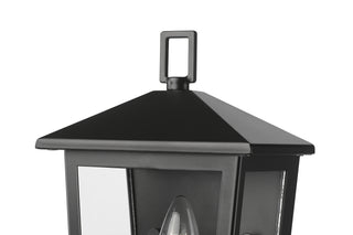 Munger 11" High 1-Light Outdoor Wall Sconce - Powder Coated Black