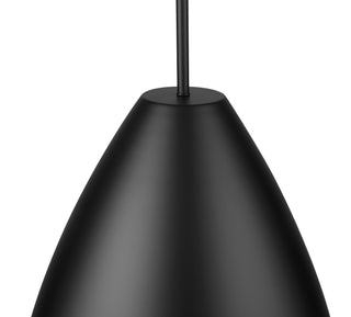 Kayman 15" Wide 1-Light Pendant - Matte Black
