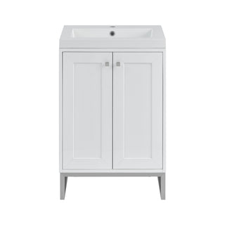 23.63 Inch Chianti Freestanding Vanity in Glossy White / White Glossy Top