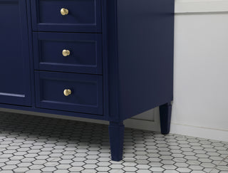 60 inch Single bathroom vanity in blue