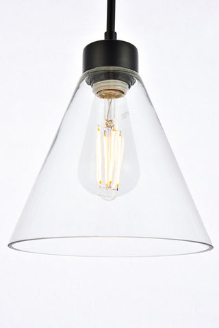 Mera 1 light black pendant