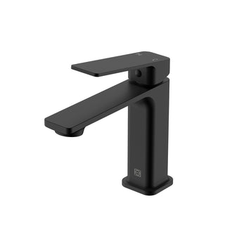 Lena Single Hole Single Handle Bathroom Faucet in Matte Black