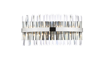 Serephina 24 inch crystal bath sconce in chrome