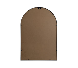 Metal Frame Arch Mirror 27x40 Inch in Black