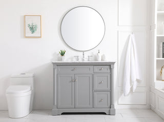 42 inch Single bathroom vanity in  Grey
