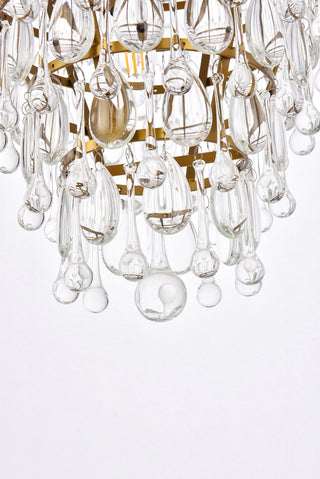 Nordic 7 lights brass chandelier