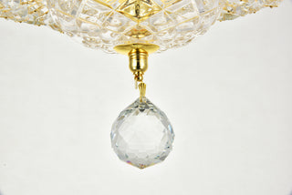 Tranquil 4 light Gold Flush Mount Clear Royal Cut Crystal