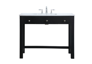 42 Inch ADA Compliant Bathroom Vanity In Black