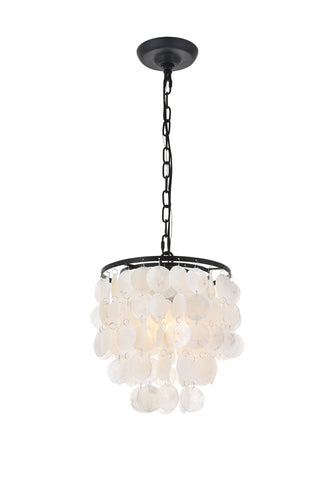 Selene 1 light Black Pendant