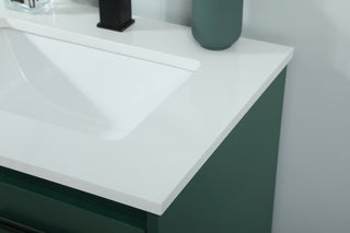 24 inch Single bathroom vanity in green