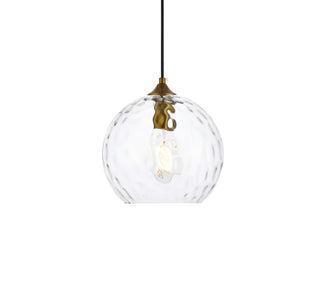 Cashel 10 inch light brass pendant