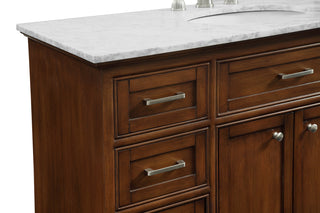 48 In. Single Bathroom Vanity Set In Teak