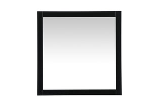 Aqua vanity mirror 36x36 inch in black