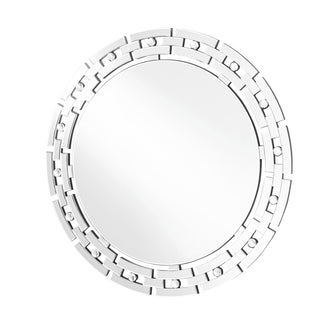 Sparkle 36 in. Contemporary Round Mirror in Clear