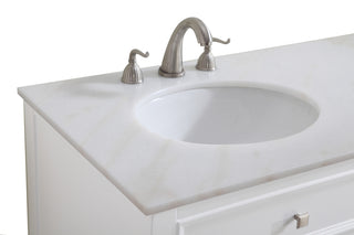 60 In. Double Bathroom Vanity Set In White