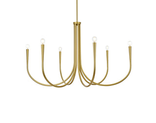 Layne 42 inch chandelier in Brass