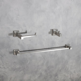 Isla 3-Piece Bathroom Hardware Set in Brushed Nickel