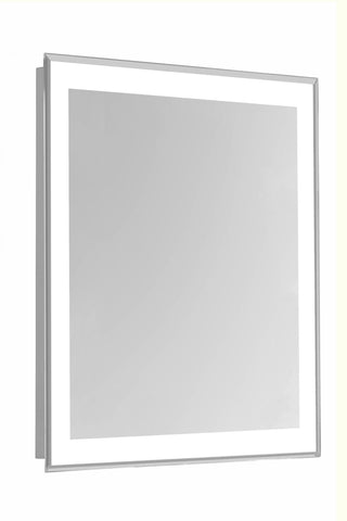 4 Sides LED Edge Hardwired Mirror Rectangle W24H40 Dimmable 5000K