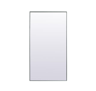 Metal Frame Rectangle Full Length Mirror 36x72 Inch in Silver