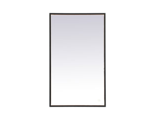 Pier 24x40 inch LED mirror with adjustable color temperature 3000K/4200K/6400K in black