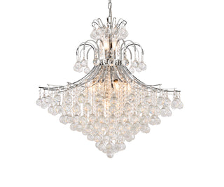 Toureg 15 light Chrome Chandelier Clear Royal Cut Crystal