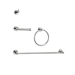 Freya 4-Piece Bathroom Hardware Set in Chrome