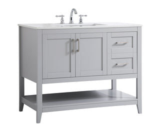 42 inch Single Bathroom Vanity in Grey