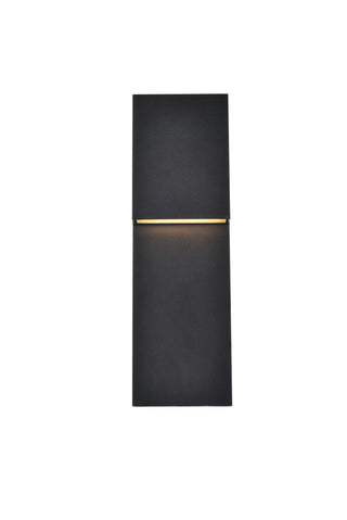 Raine Integrated LED wall sconce in black