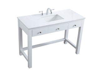 48 Inch ADA Compliant Bathroom Vanity In White