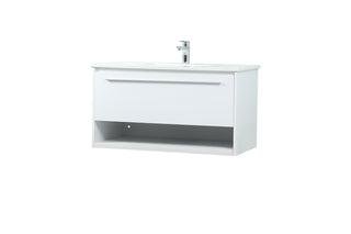 36 inch Single bathroom vanity in white