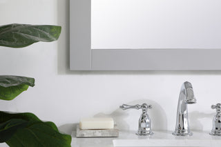 Aqua rectangle vanity mirror 24 inch in Grey