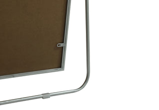 Metal Frame Rectangle Full Length Mirror 36x60 Inch in Silver