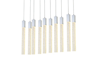 Weston 10 lights pendant in chrome