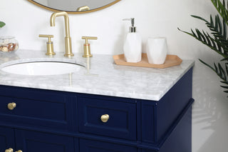 48 inch Single bathroom vanity in blue