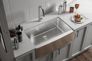 Stainless Steel farmhouse kitchen sink L33'' x W21'' x H10"